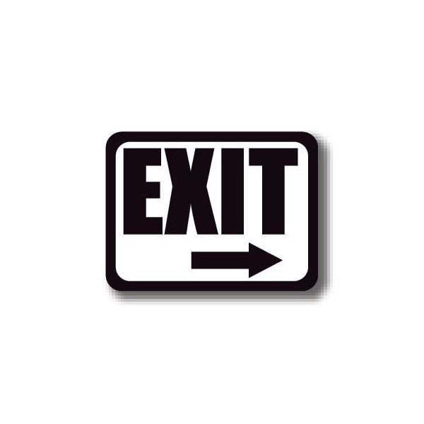 Ergomat 24in x 18in RECTANGLE SIGNS - Exit DSV-SIGN 432 #2191 -UEN - main